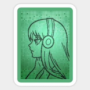 Anime girl Sticker